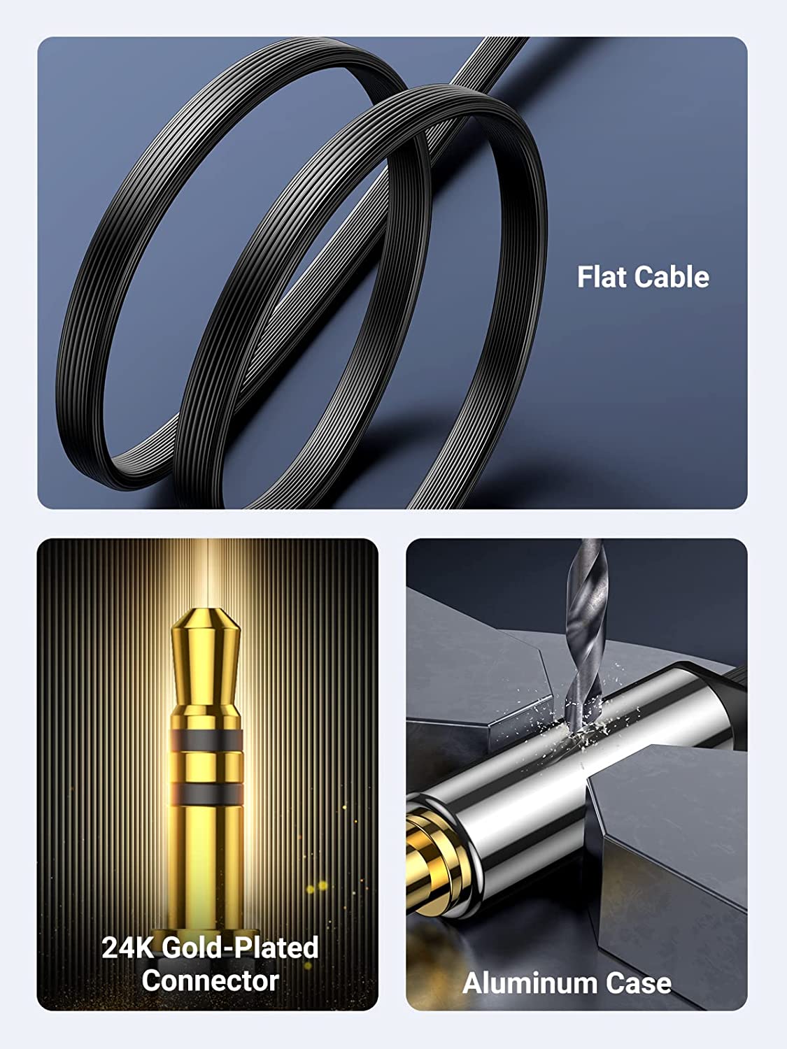 UGREEN Aux Cable Car 3.5 mm Ja - Car Jack ulasan dan harga