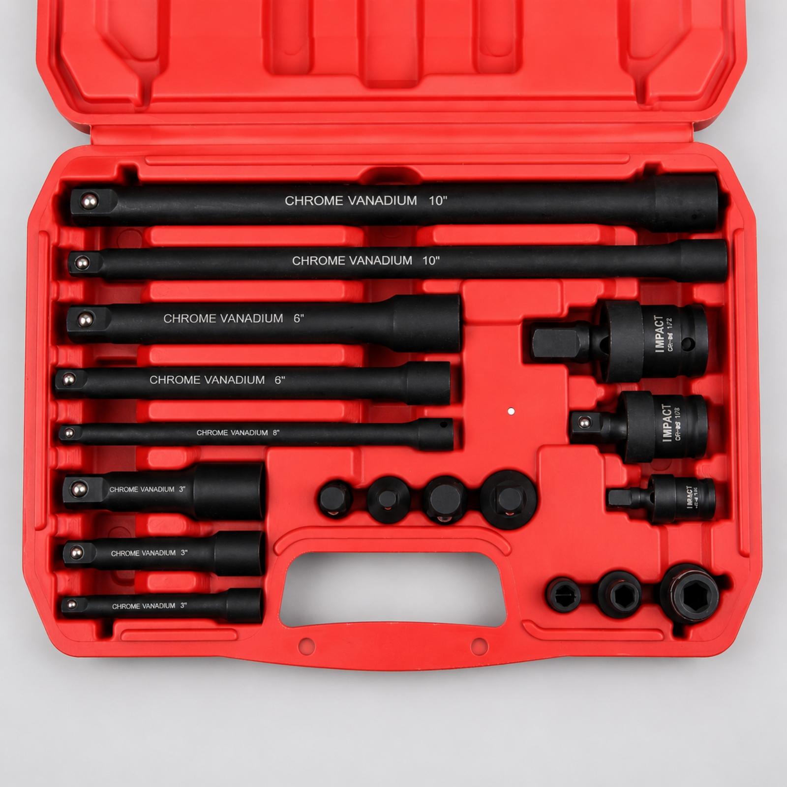 Impact Wrench Kit 18 Piece Ext - Automotive Tools ulasan dan harga