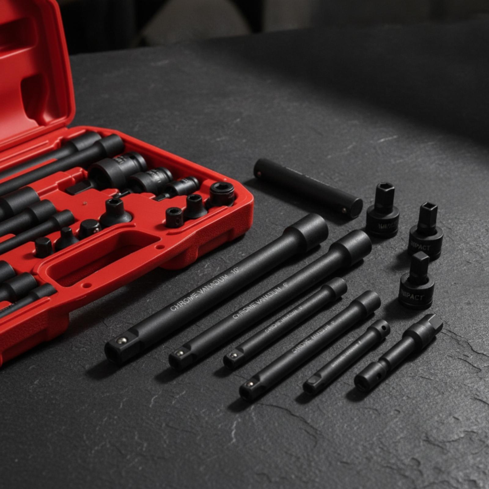 Impact Wrench Kit 18 Piece Ext - Automotive Tools ulasan dan harga