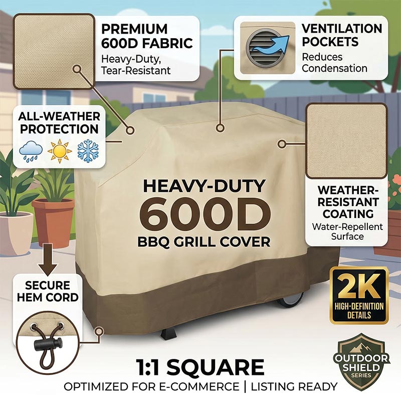 600D Outdoor Barbecue Cover,Wa - Spark Plug ulasan dan harga