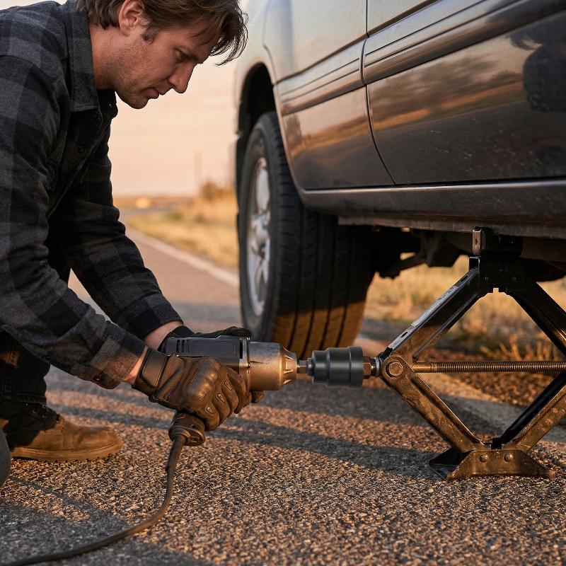 【CR】Heavy Duty  Car Jack Adapt - Car Jack ulasan dan harga