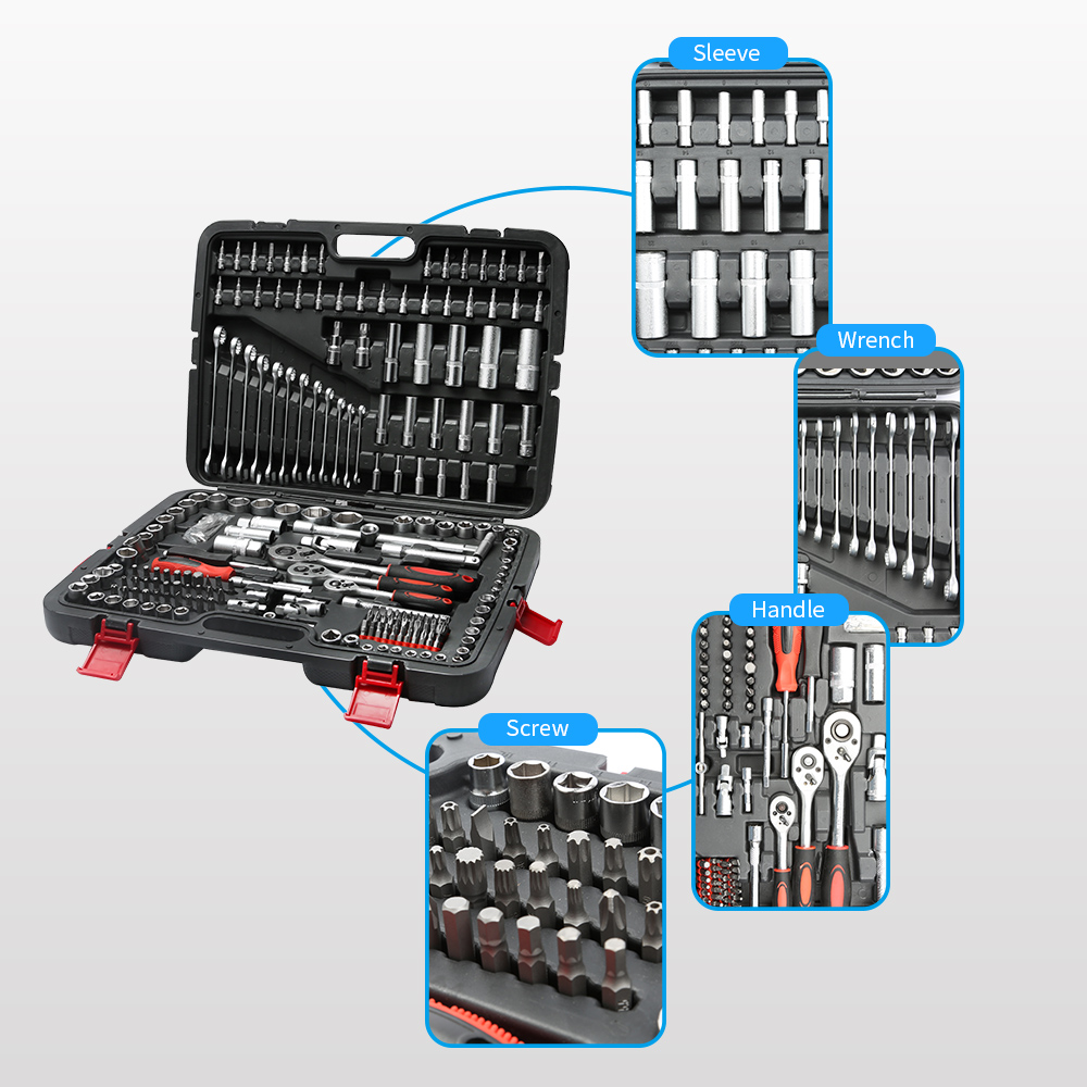 215 PCS Mechanic Tool Set Sock - Socket Set ulasan dan harga